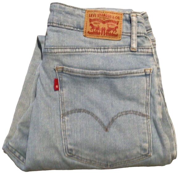 Levi’s 721 High Rise Skinny Jeans Women’s Size 29 Light Blue Stretch - Picture 3 of 4